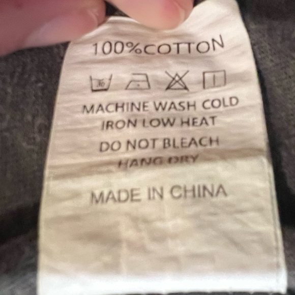 OTTO by kris Duct Taped Heart Long Sleeve Crewneck Tee Blue Heart Accents Sz XXL - Picture 9 of 15